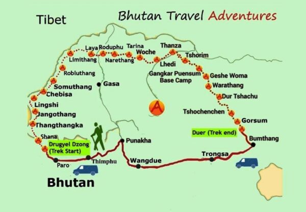 Full Snowman Trek Map